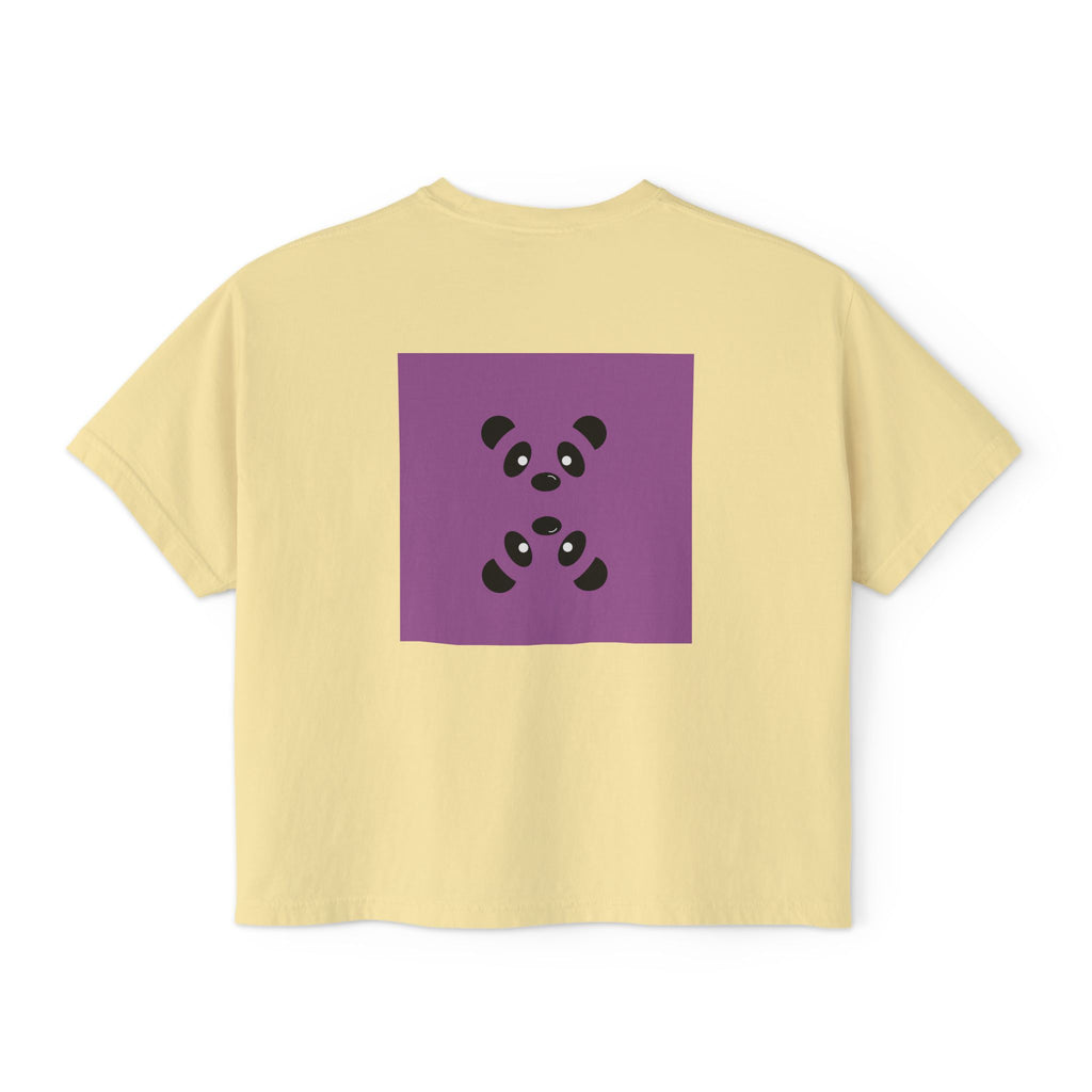 Boxy Tee -Lazy Panda Design