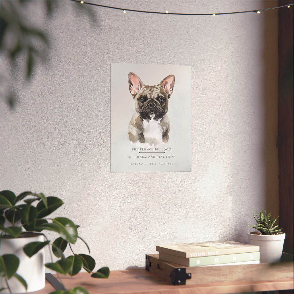 Vintage Dog Collection- French Bulldog Matte Print