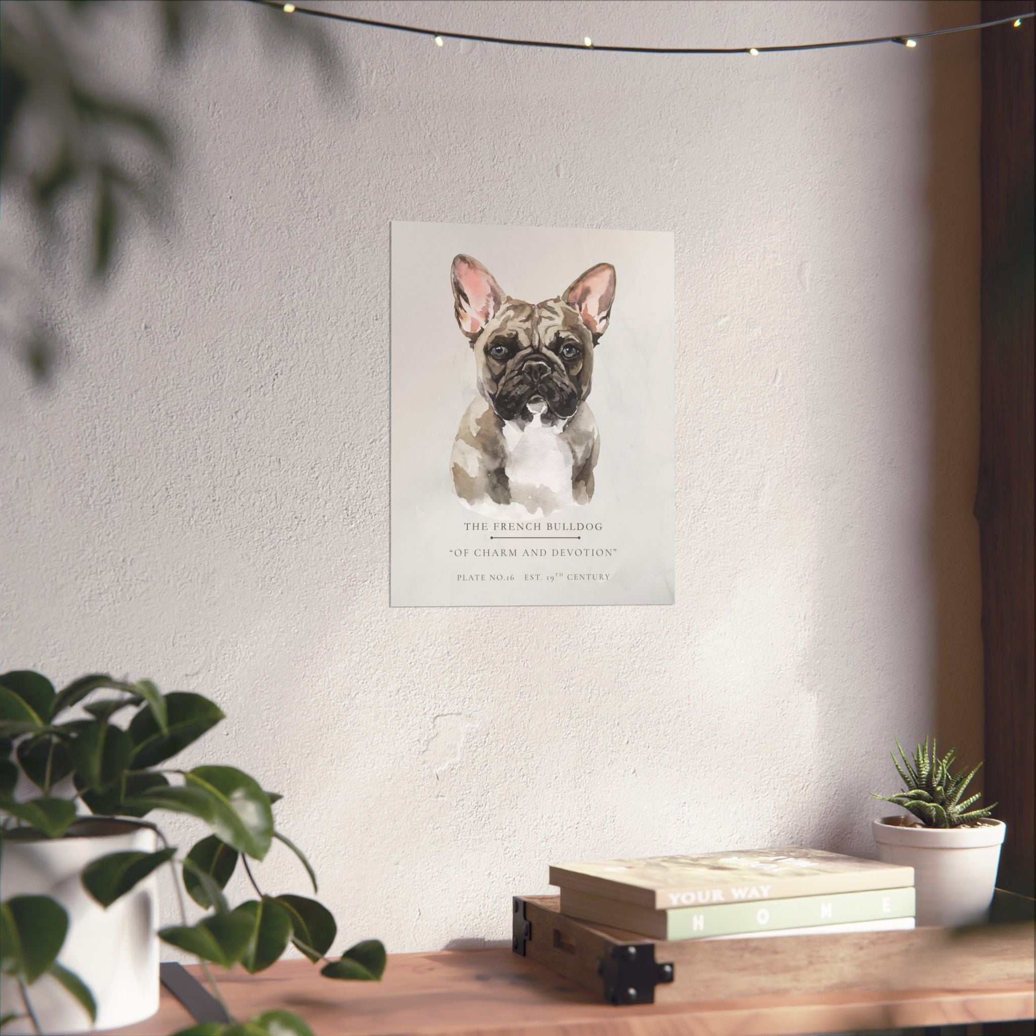 Vintage Dog Collection- French Bulldog Matte Print