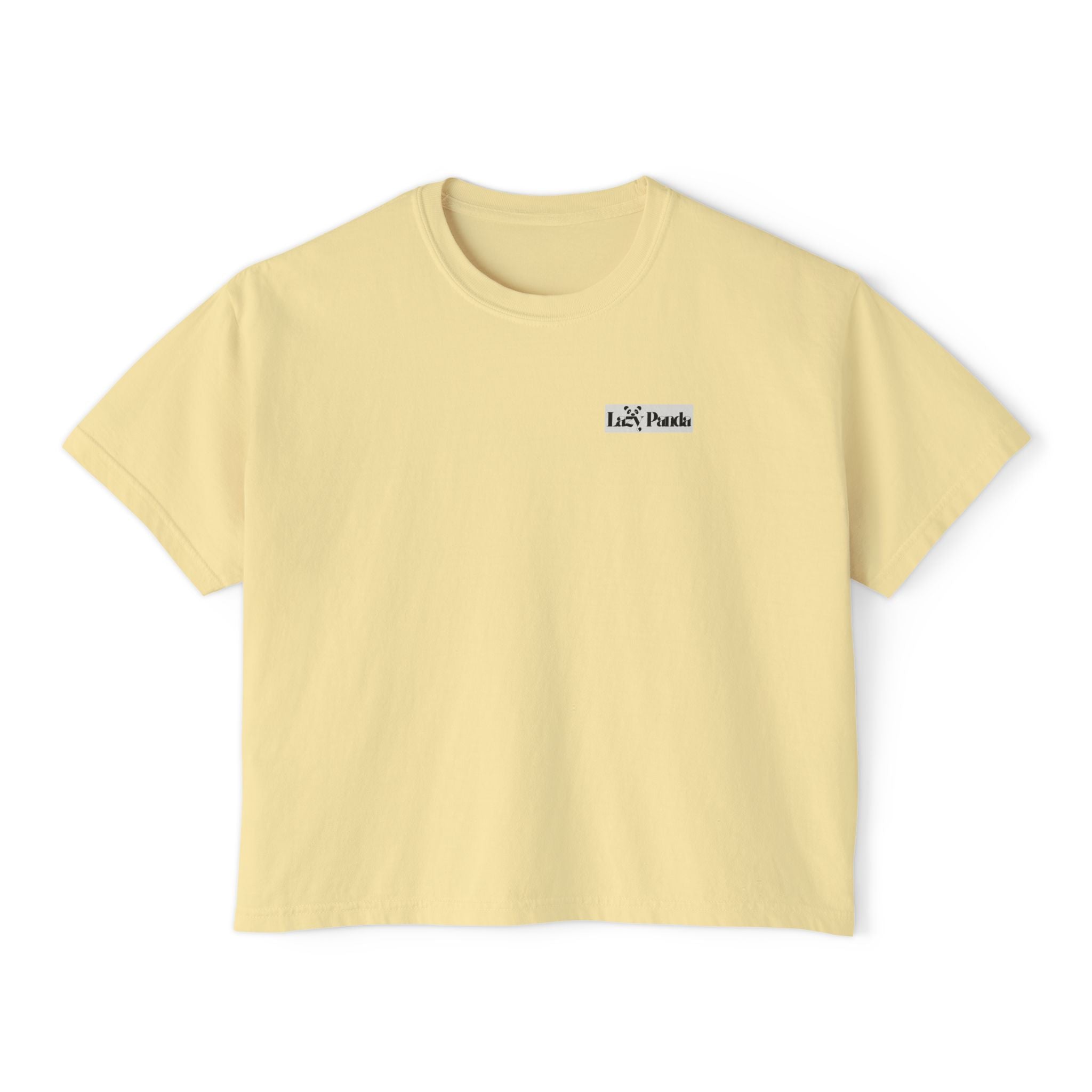 Boxy Tee -Lazy Panda Design