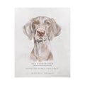 Vintage Dog Collection-Weimaraner Matte Print