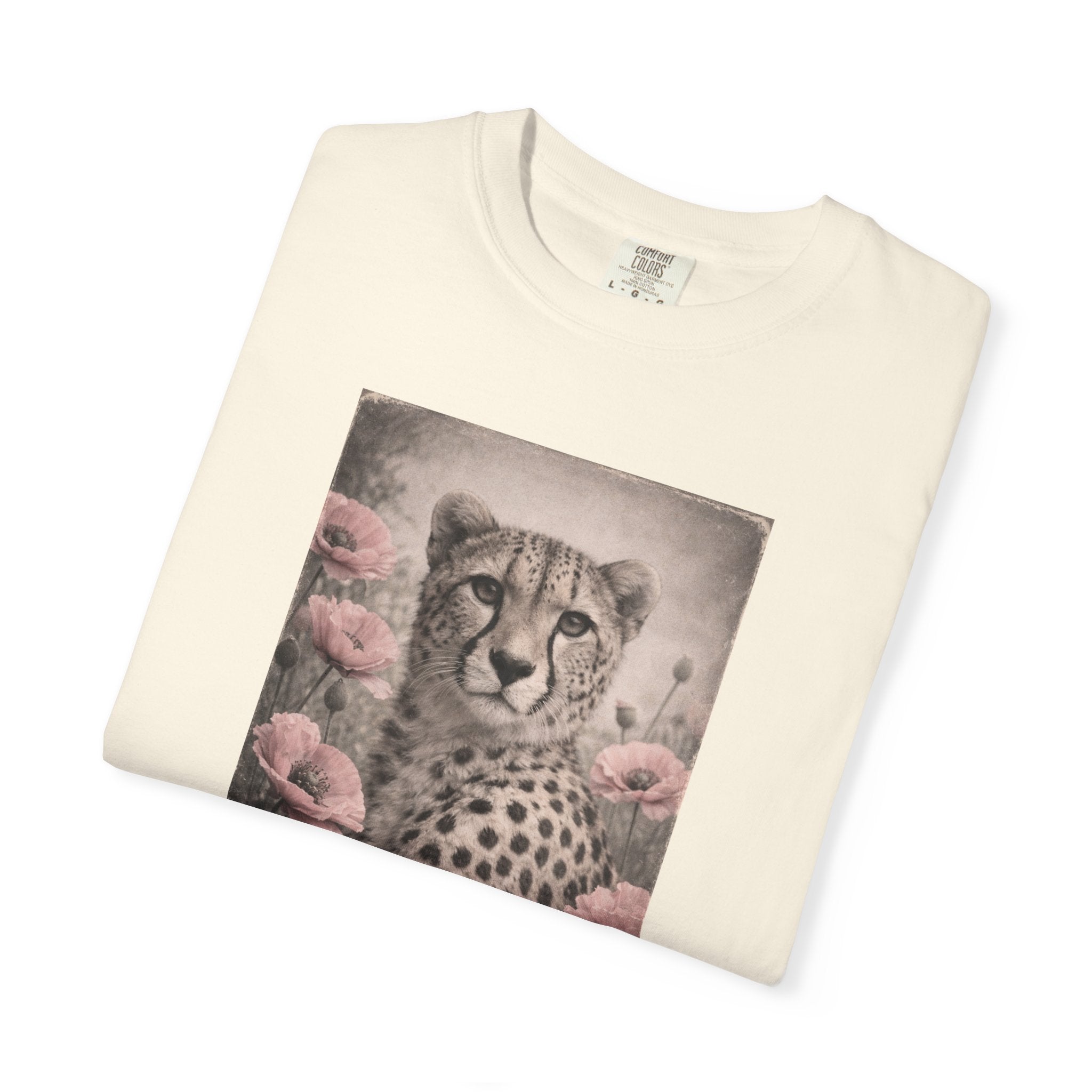 Cheetah Graphic T-Shirt — "Fast Life" Vintage Animal Tee