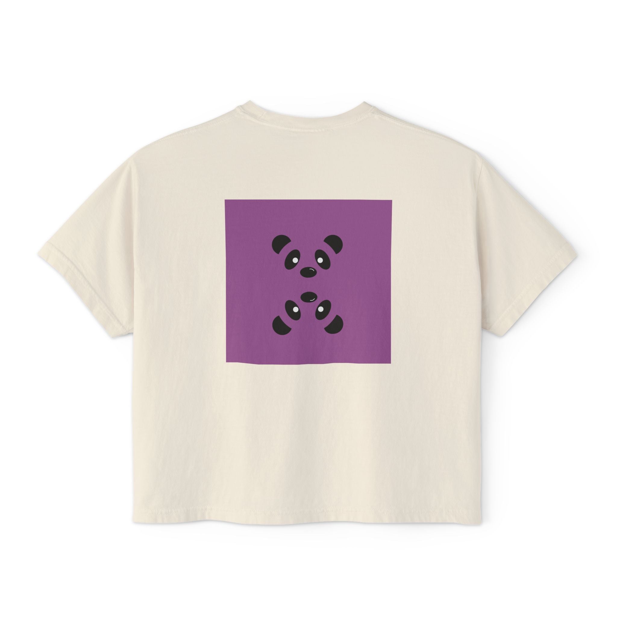 Boxy Tee -Lazy Panda Design