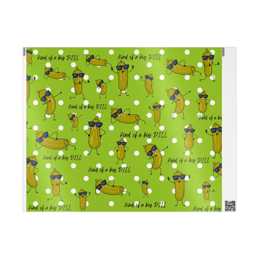 Pickle Lover Wrapping Paper – Cute Dill Pickle Pattern Gift Wrap