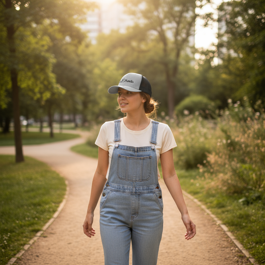 Stylish Embroidered Snapback Trucker Cap