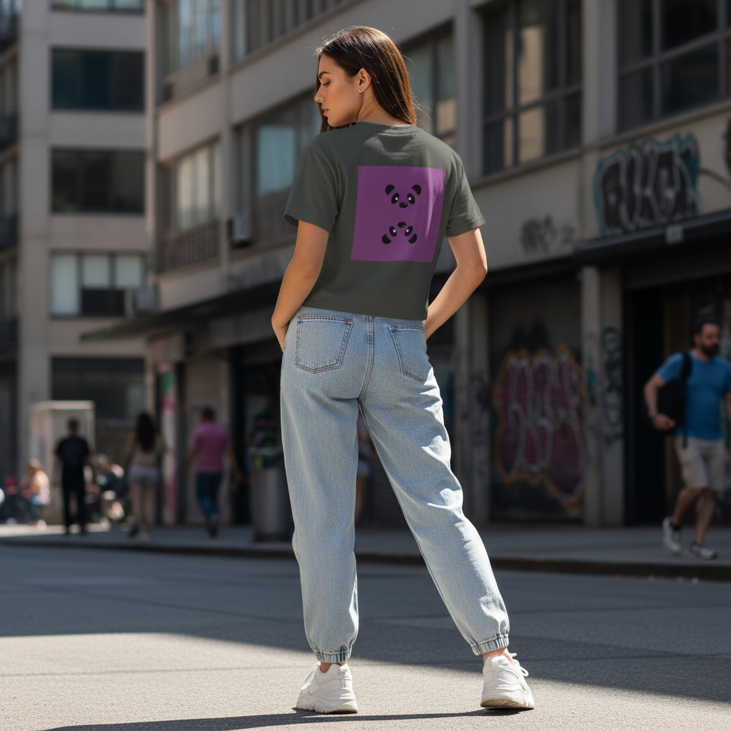 Boxy Tee -Lazy Panda Design