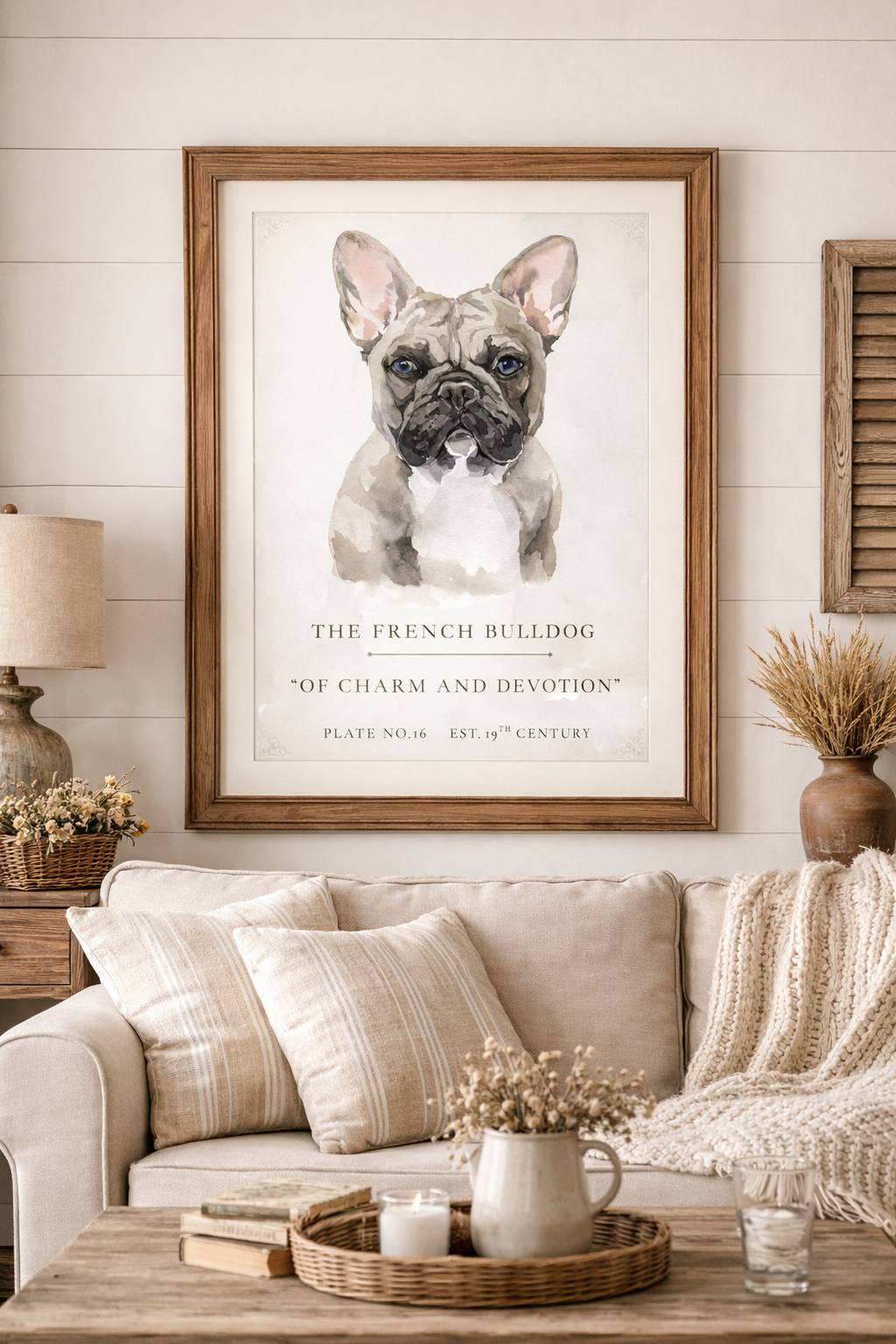 Vintage Dog Collection- French Bulldog Matte Print