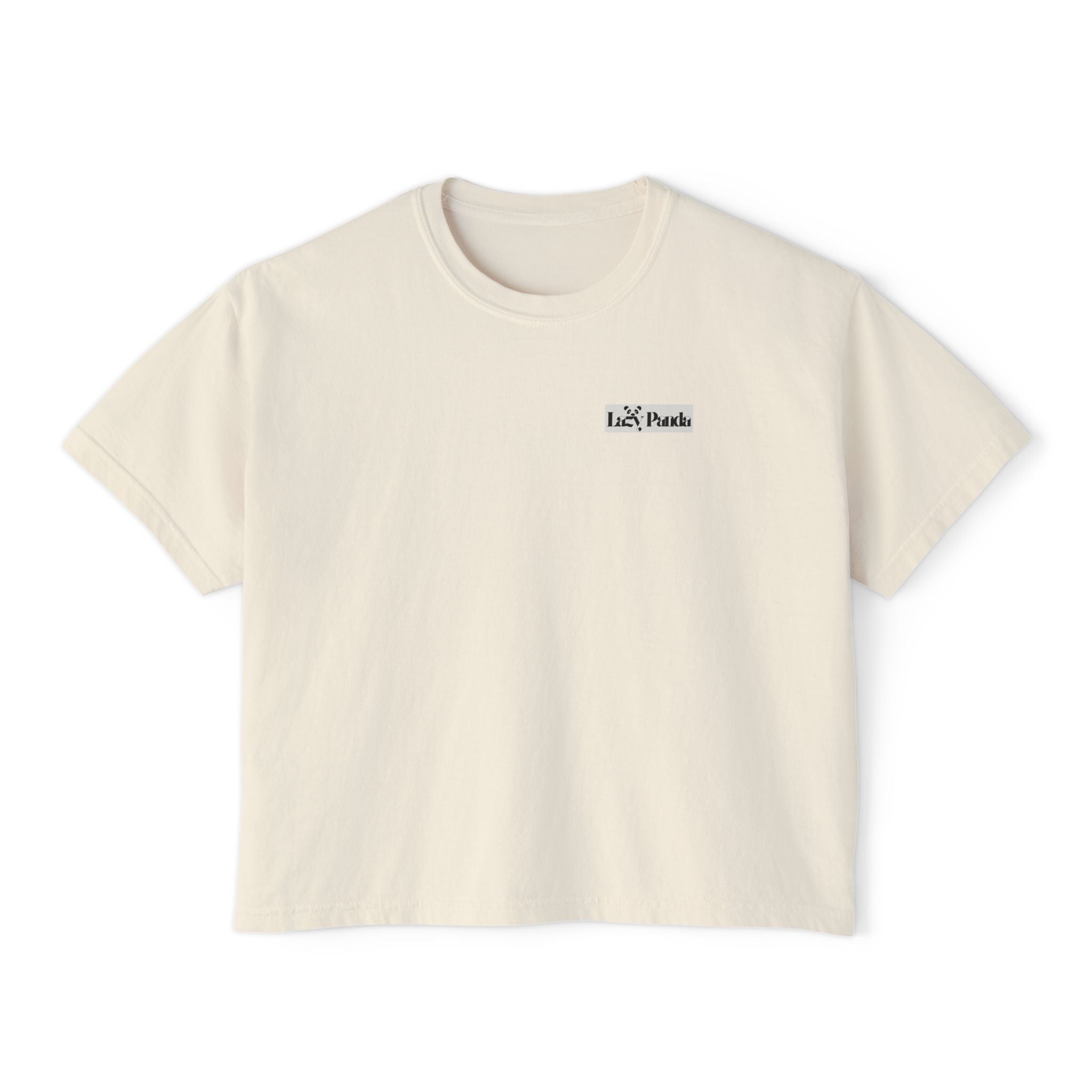 Boxy Tee -Lazy Panda Design