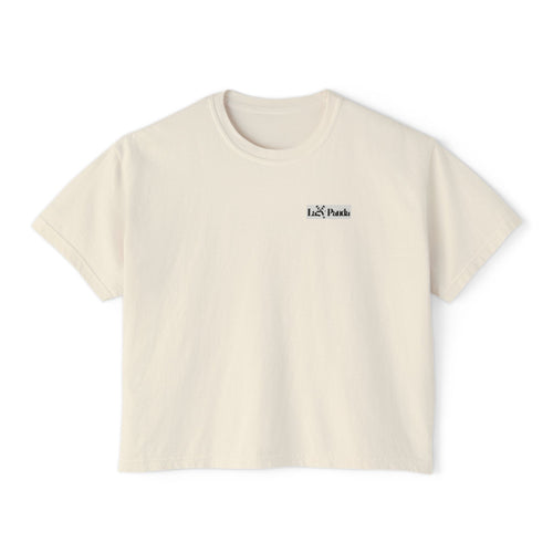 Boxy Tee -Lazy Panda Design