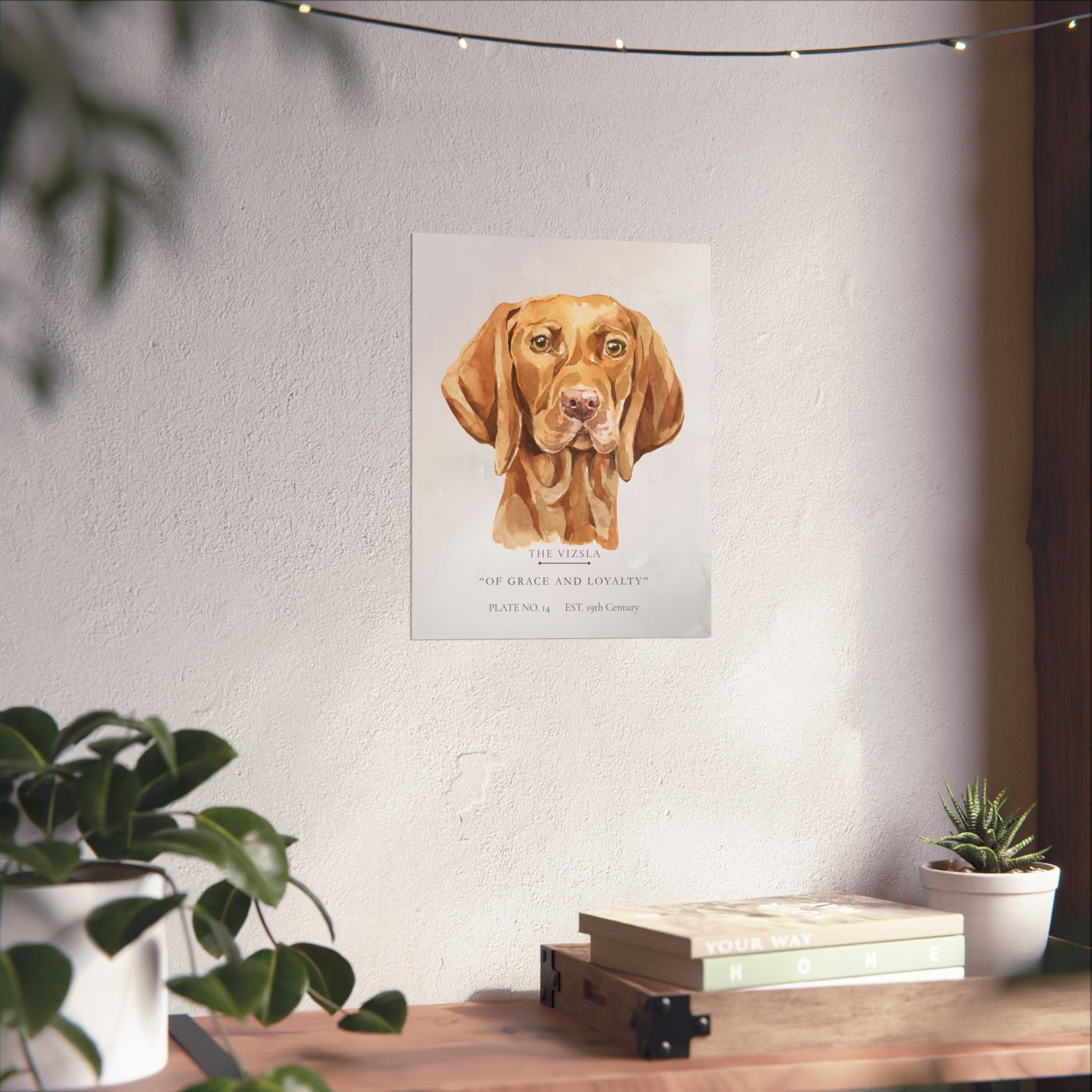 Vintage Dog Collection- Vizsla Matte Print