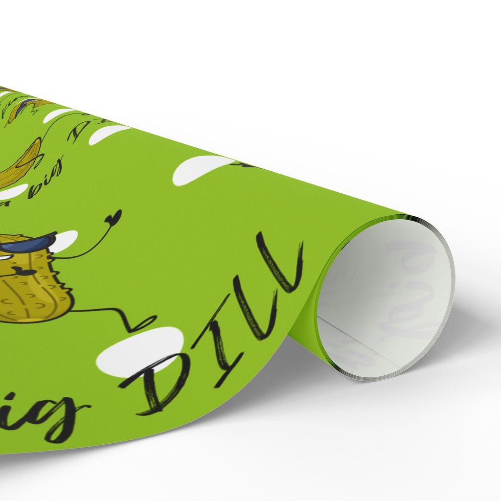 Pickle Lover Wrapping Paper – Cute Dill Pickle Pattern Gift Wrap