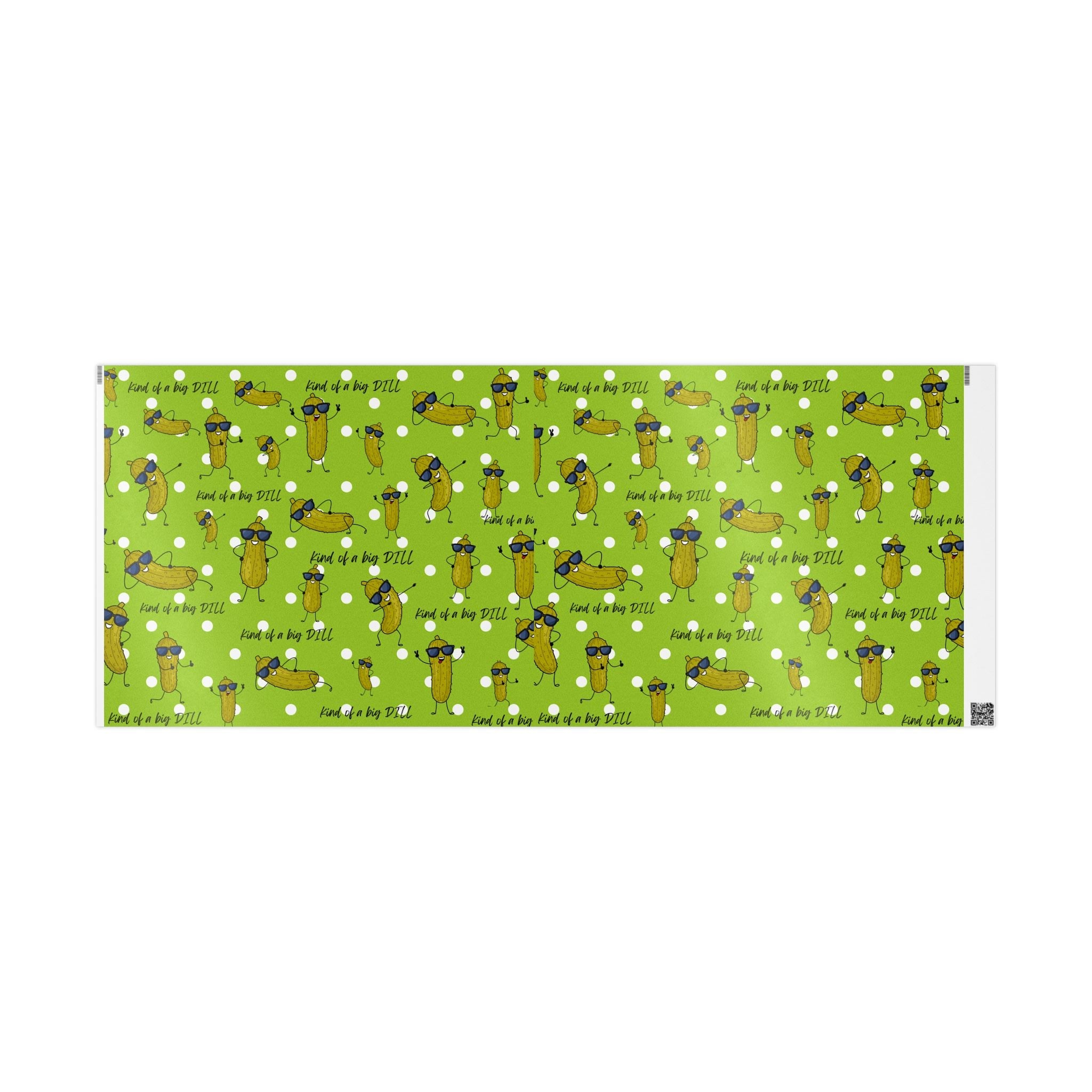 Pickle Lover Wrapping Paper – Cute Dill Pickle Pattern Gift Wrap