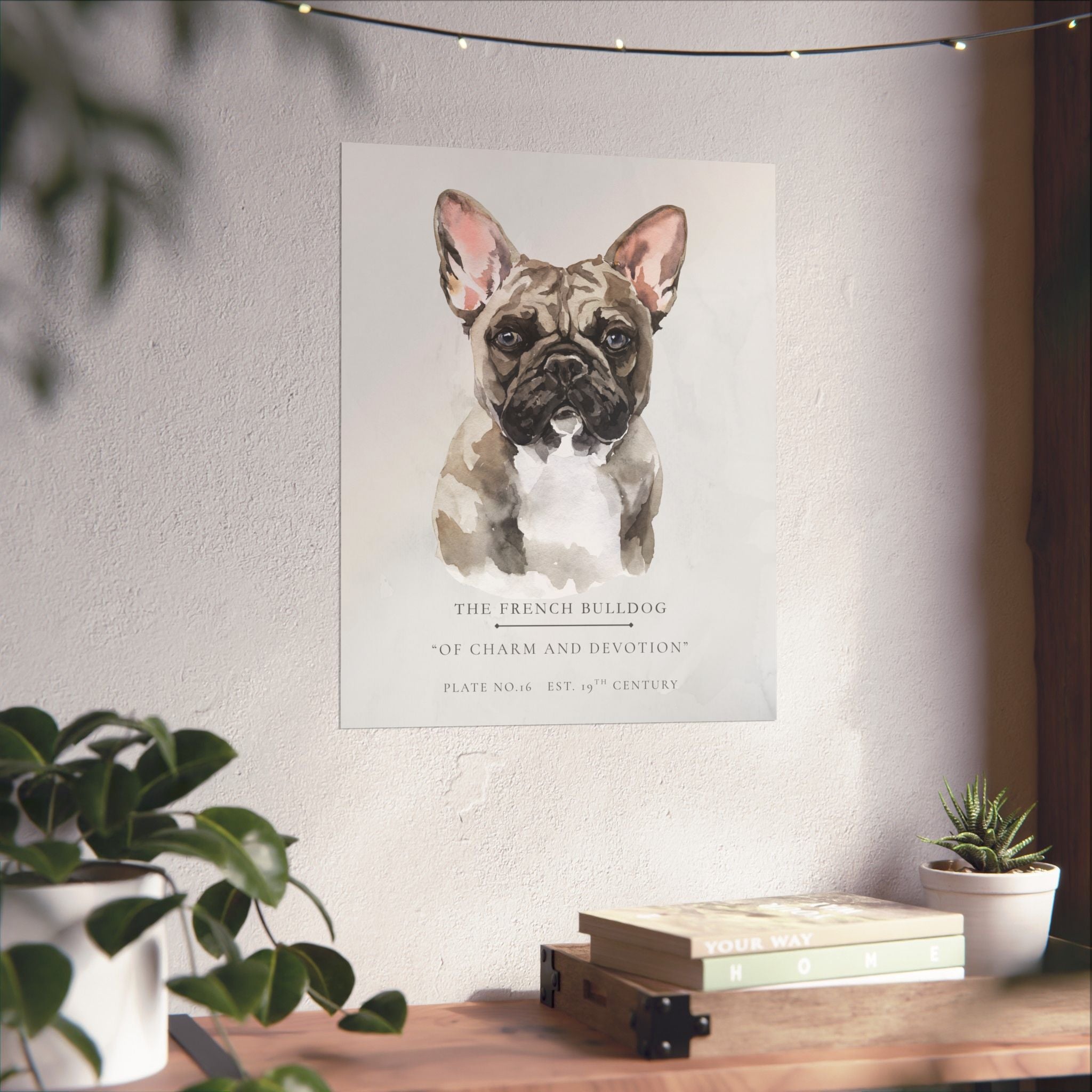 Vintage Dog Collection- French Bulldog Matte Print
