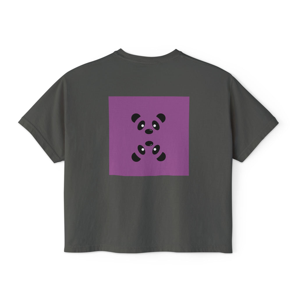Boxy Tee -Lazy Panda Design