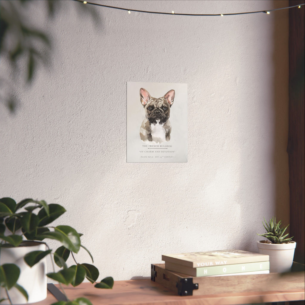 Vintage Dog Collection- French Bulldog Matte Print