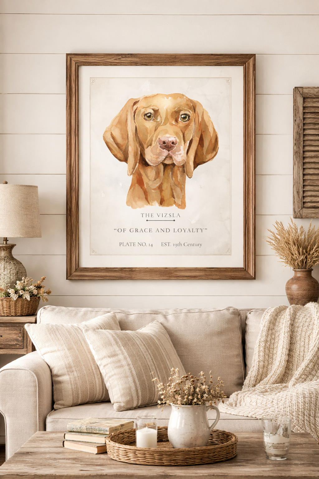 Vintage Dog Collection- Vizsla Matte Print